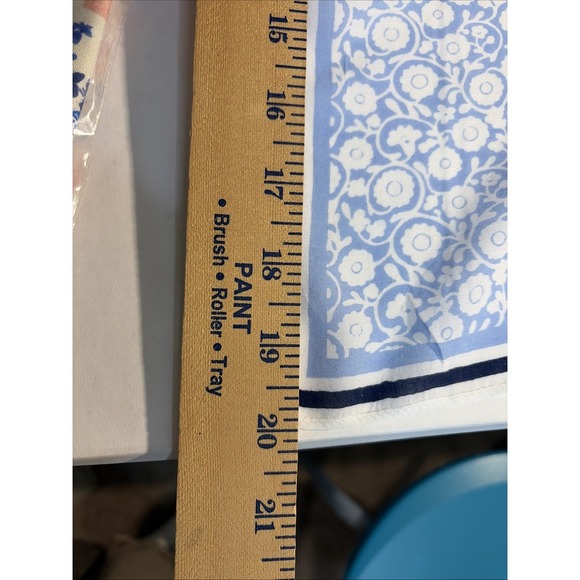 (2) TALBOTS SCARVES GARDEN SCARF FLOWERS & PATCHWORK NWT - Picture 5 of 8